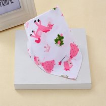 Clearance at a loss non-refundable non-replaceable baby saliva towel baby triangular towel pure cotton double-layer snap bib for newborn baby