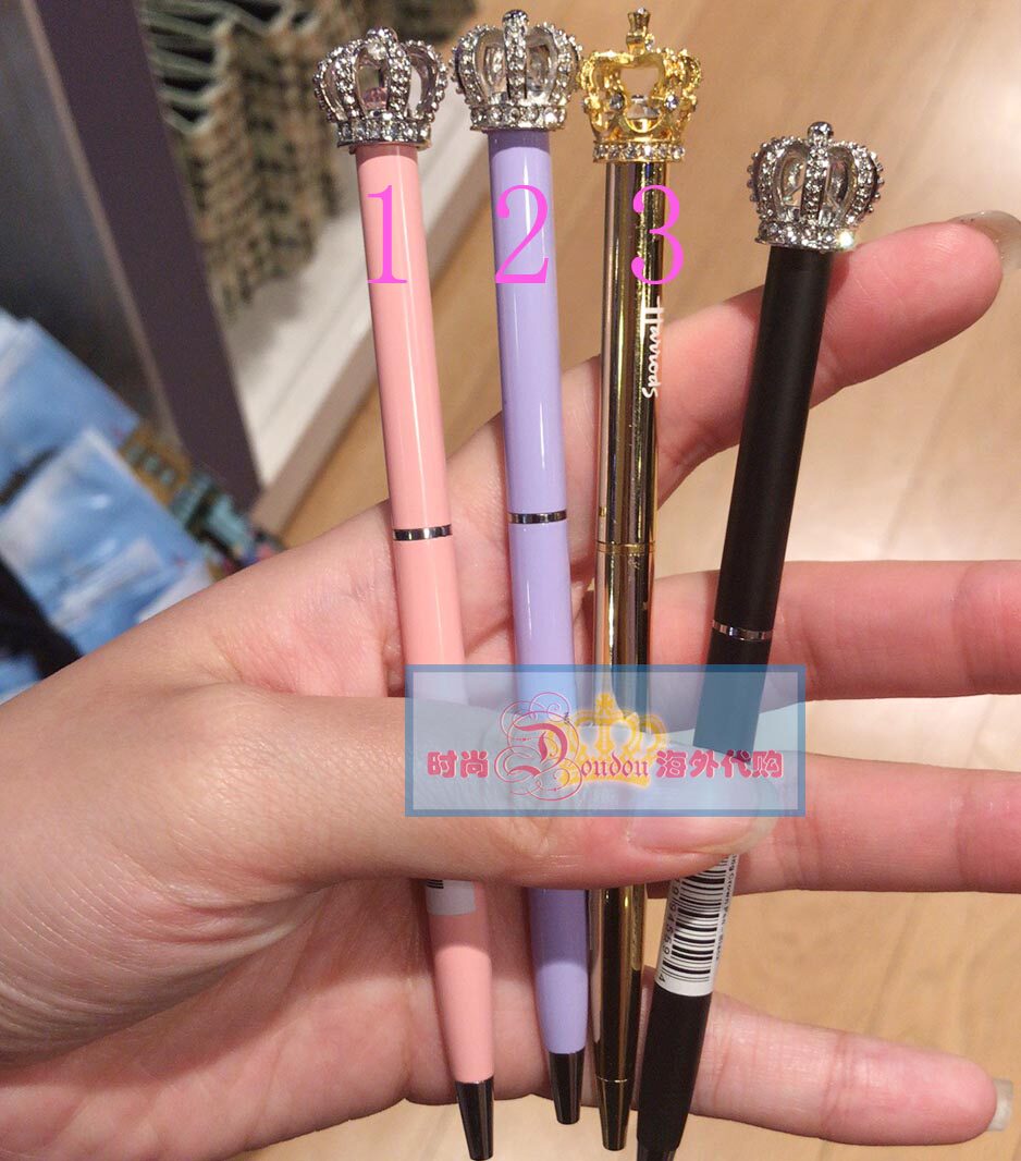 British Harrods Poky Poky Crown Harrods Pen Hanging - up 2 ball pens