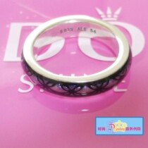 Spot discount] Pandora Pandora 925 silver purple enamel retro flower ring 190868