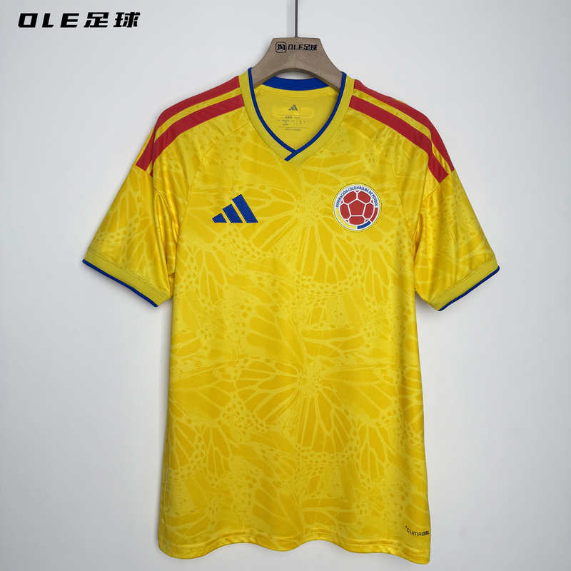 Ole Football Adidas 2026 World Cup Colombia Home Fan Version Short-Sleeved Jersey Jl6972