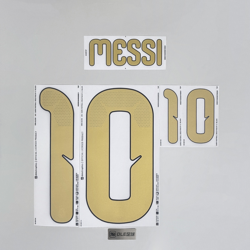 Ole Football Argentina 2026 Messi National Team Special Edition Jersey with Gold Print and Number