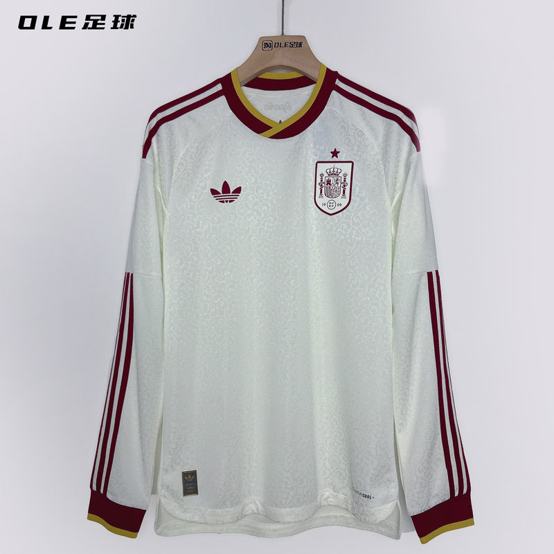 Ole Football Adidas 2026 World Cup Spain Away Player Edition Long Sleeve Jersey Ka1957 Ole Football Adidas 2026 World Cup Spain Away Player Edition Long Sleeve Jersey Ka1957