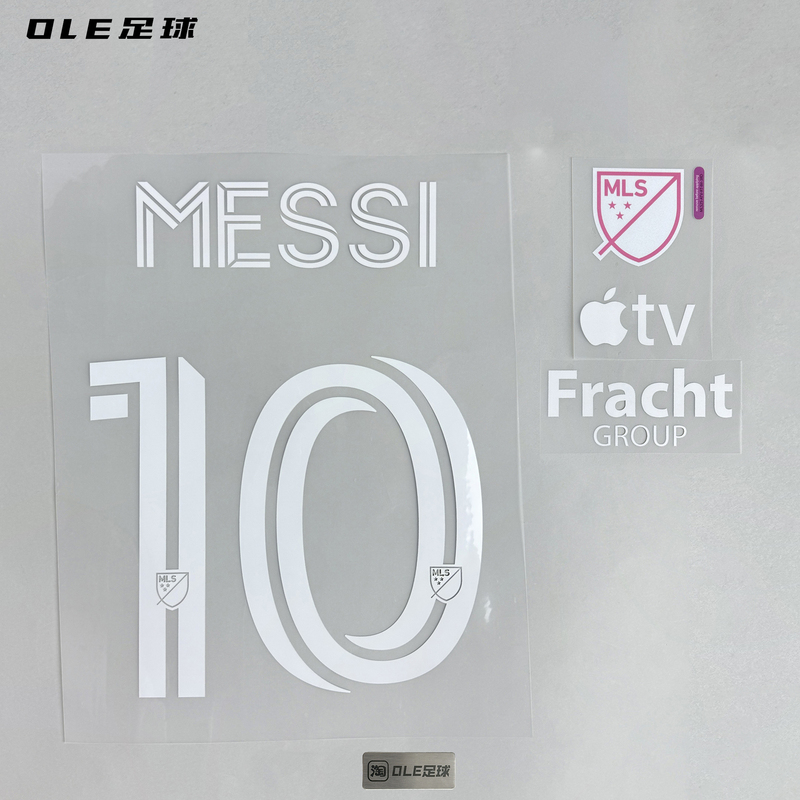 Ole Football 25-26 Inter Miami Printed Name and Number Second Away Kit Messi Name and Number Advertising Armband