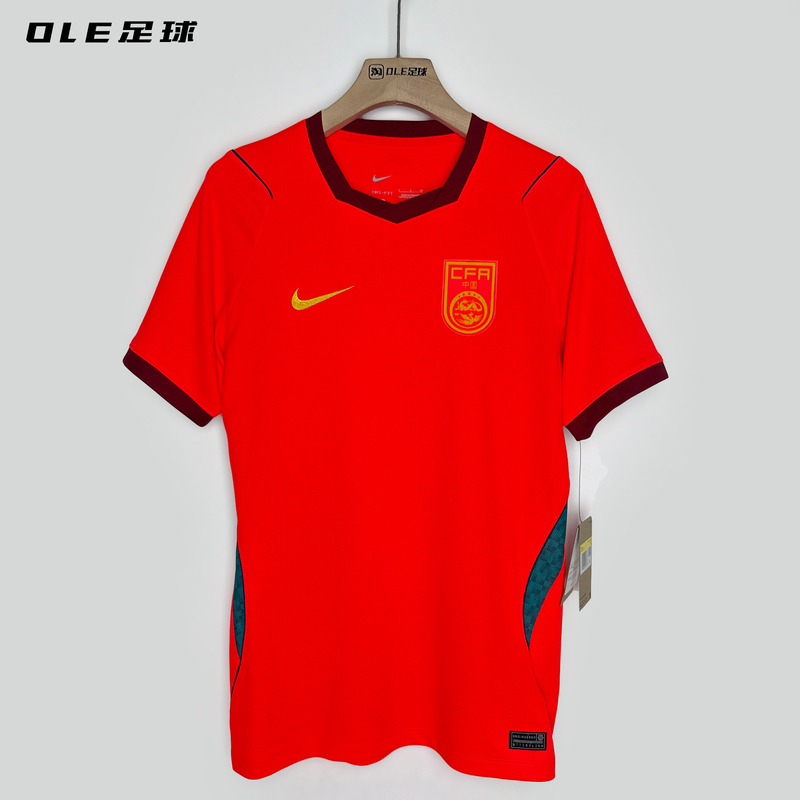 Ole Football Nike 2026 China Team Home Fan Version Short-Sleeved Jersey Ib5282-635 Ole Football Nike 2026 China Team Home Fan Version Short-Sleeved Jersey Ib5282-635