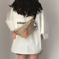 Champion mens and womens hand-held shoulder bag canvas messenger bag small bag underarm waist bag chest bag tooling retro sports