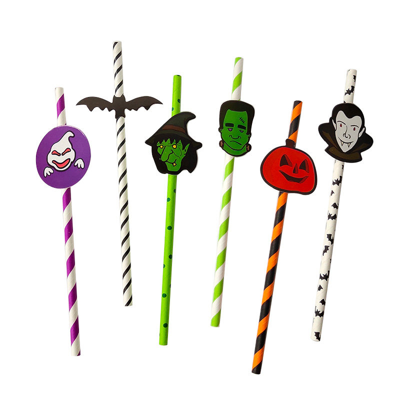 Creative party straws Halloween funny props straws