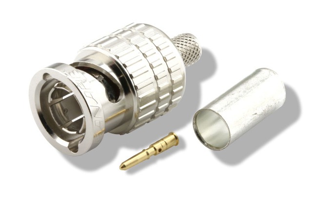 CANARE BCP-C4F crimp type 75 Euro coaxial Q9 plug BNC connector for L-4CFB