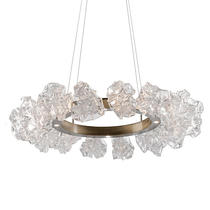 Postmodern living room light luxury chandelier Nordic Creative Glass personality bedroom study restaurant designer ring chandelier