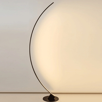 Designer fishing lamp Modern simple living room warm creative Nordic sofa bed head bedroom moon floor lamp