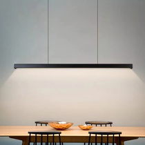 Nordic modern minimalist word office bar island platform Minimalist long strip Restaurant chandelier Dining room kitchen dining table lamp