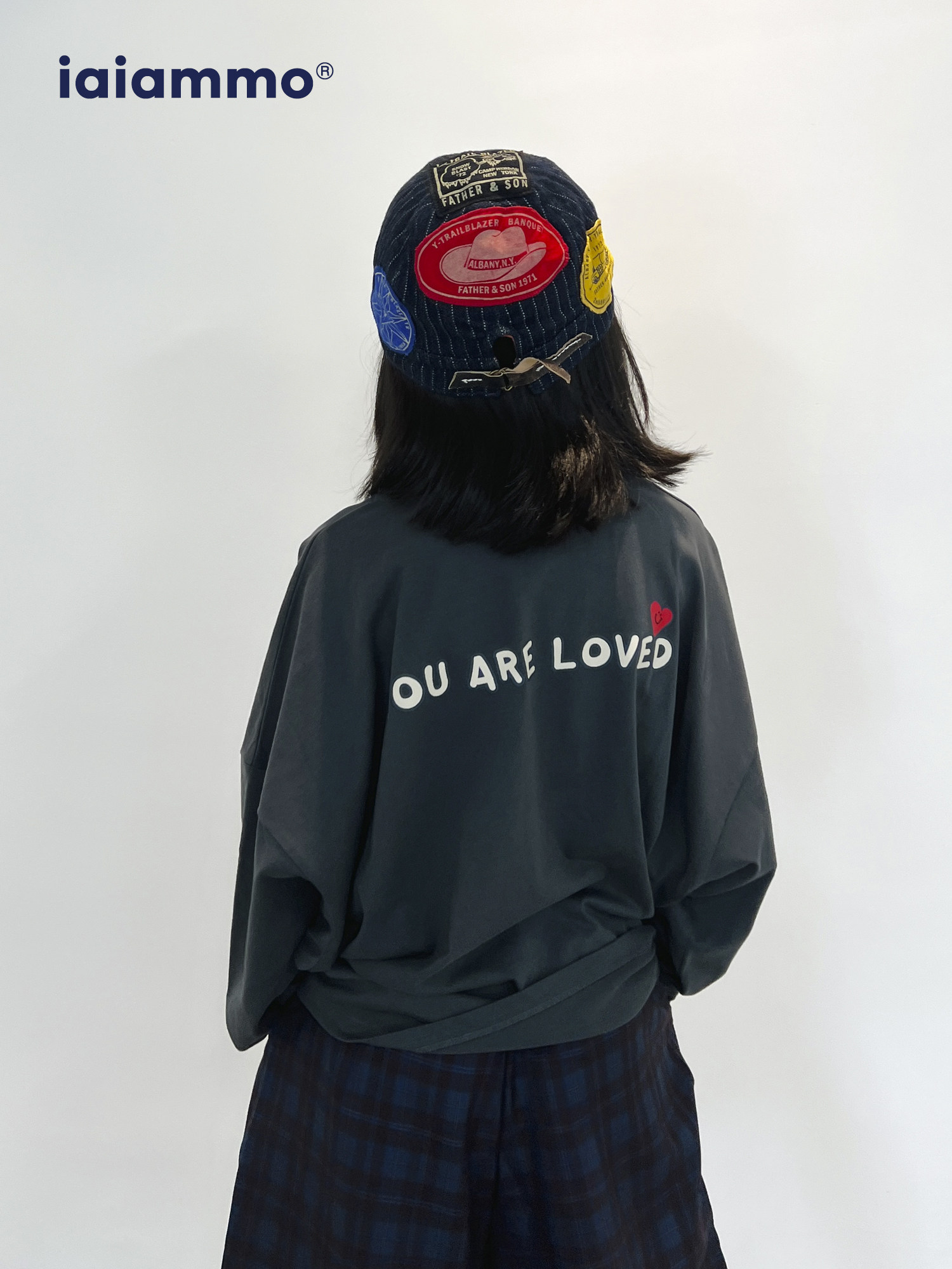 iaiammo originally designed ocean gray green pocket shirts for children in cotton long sleeves