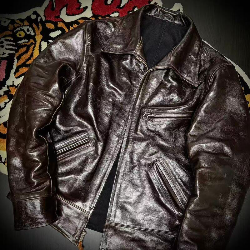 Official Agent【Superxy】Rainbow Country Bear Exclusive Limited Edition 1930S Horse Leather Jacket