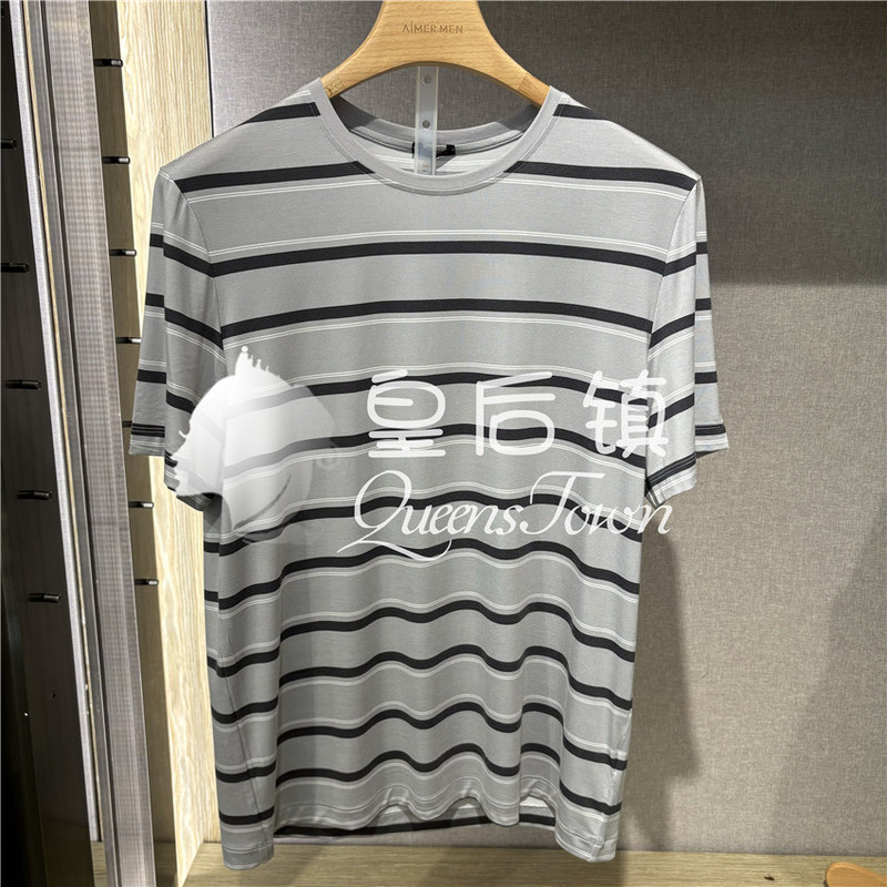 Mr. Admiration 25 Spring and Summer Men's Mo/Dell Round Neck Pullover Short-Sleeved Pajamas Ns41M021 Pants Ns42M022
