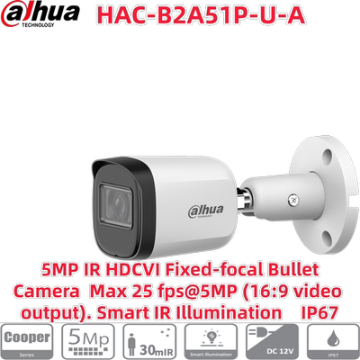 Dahua HAC-B2A51P-U-A 5-мегапиксельная коаксиальная камера HDCVI, английская международная версия, IP67, Гонконг, Макао и Тайвань