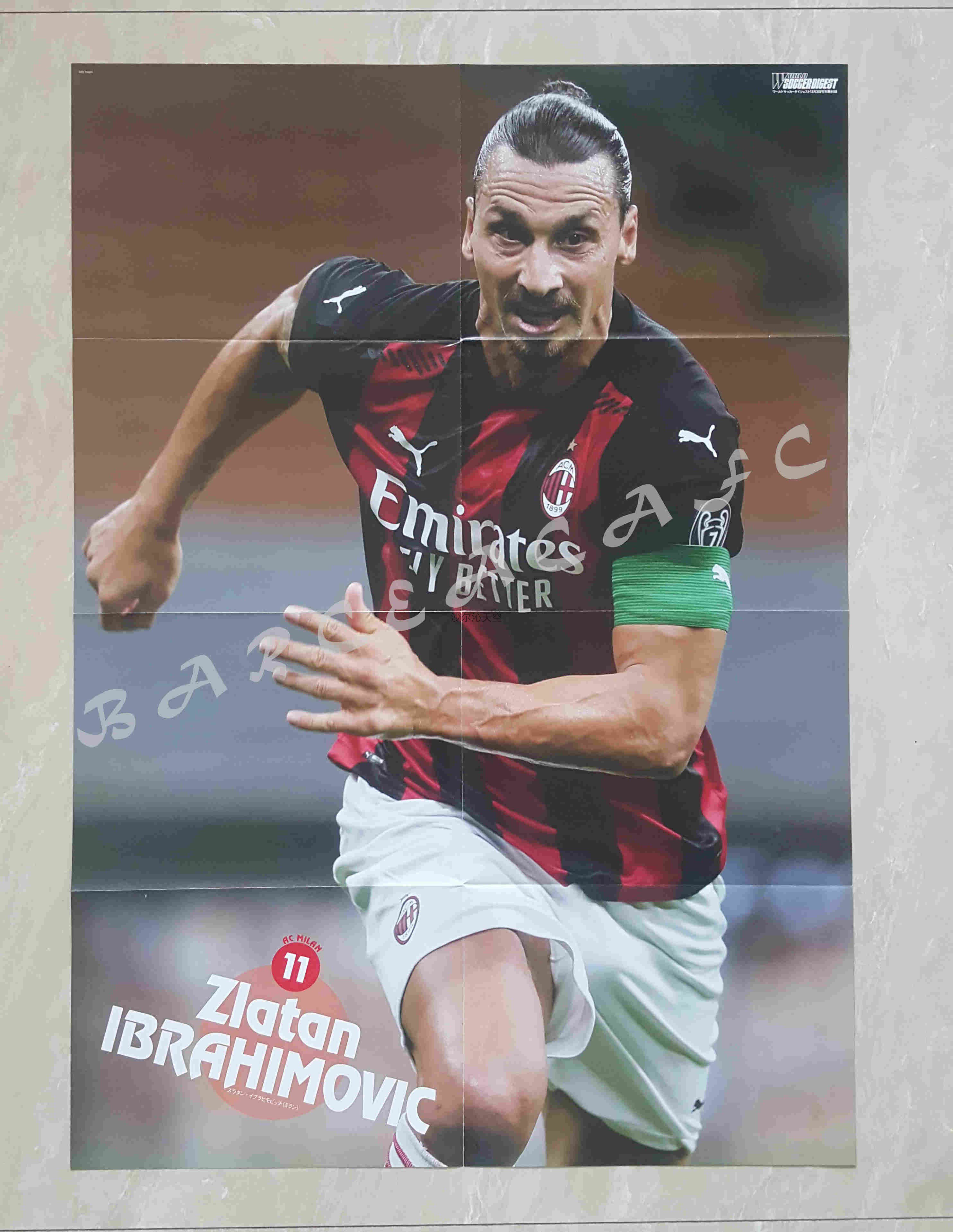 Japanese football poster AC Milan Ibuman City FerranTorres-Taobao