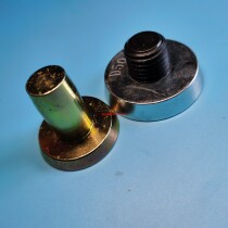 PC magnetic seat fixer wire box fixer magnetic box round magnetic seat wire pipe fixer stainless steel magnetic box