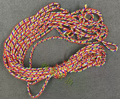 Jewelry line five-color line colorful line Diamond thread DIY jewelry rope material five-color Buddha bead line multi-color rope 6 meters long