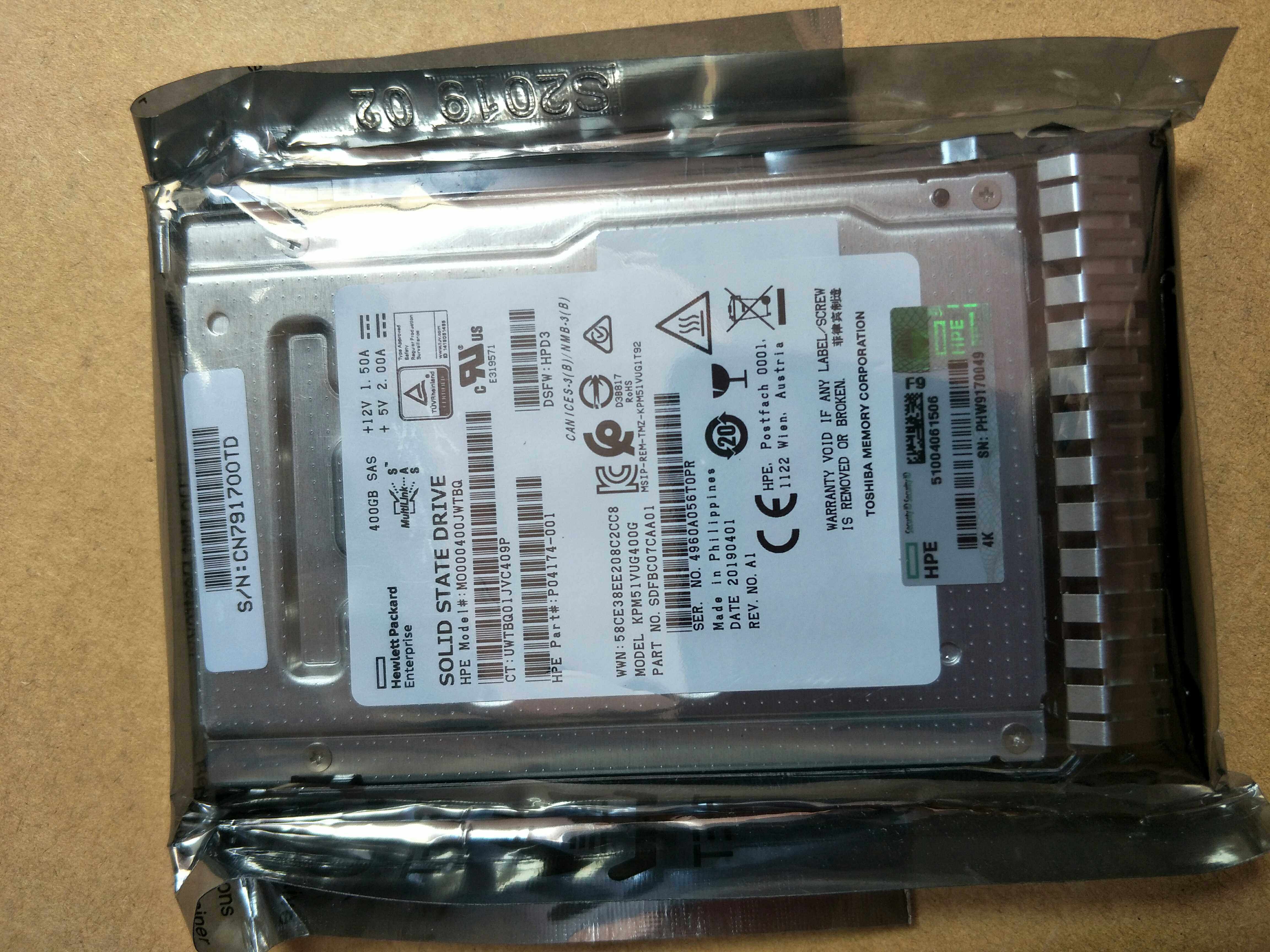 HP HP HPE 1 6TB U 2 NVME X4 MU SFF SCN DS SSD Original Box Original