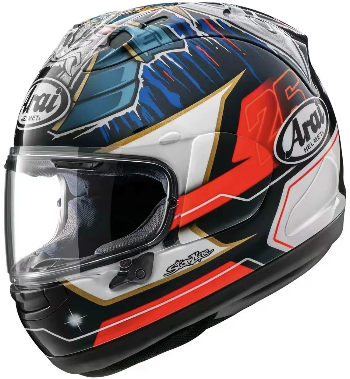 Шлем для полного лица ARAI RX-7X Crane Surf Puppy Isle of Man TT Knife Guard Haydn Big Eye Track