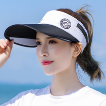 Sun hat womens summer sun protection and UV protection big along the empty top hat outdoor cycling sun hat baseball cap