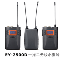 EY-2500 one drag two little bee wireless launch handheld collar waist microphone live interview microphone