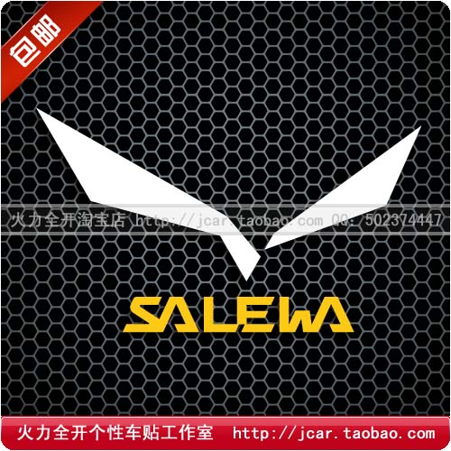 Salewa Salehua outdoor sticker waterproof reflective car with climbing outdoor personality car sticker