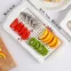 Đĩa gốm tấm tấm thoát nước hai tấm sàn với dấm món ăn sáng tạo nhà cá tấm đĩa ăn tối dao kéo - Đồ ăn tối