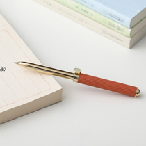 Accidental design metal water-based signature pen 0 5 lettering private custom portable gel pen high-end gift box for men and women