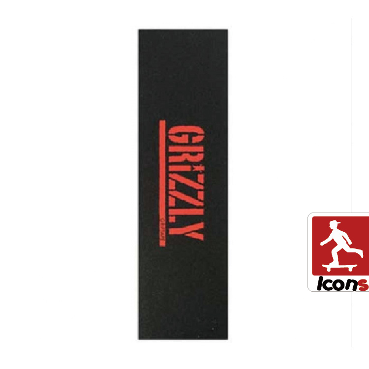 "Biểu tượng cửa hàng skate" chính hãng Grizzly Stamp Red Grip Băng Sheet - Trượt băng / Trượt / Thể thao mạo hiểm giày heelys 2 bánh