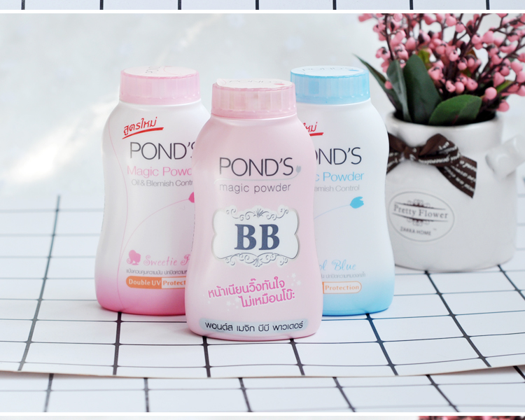 Thái lan Pond của loose bột pends ma thuật kiểm soát dầu bột kéo dài che giấu chất chống mồ hôi bột dưỡng ẩm Ponzi cố định trang điểm BB bột phấn nước kiềm dầu
