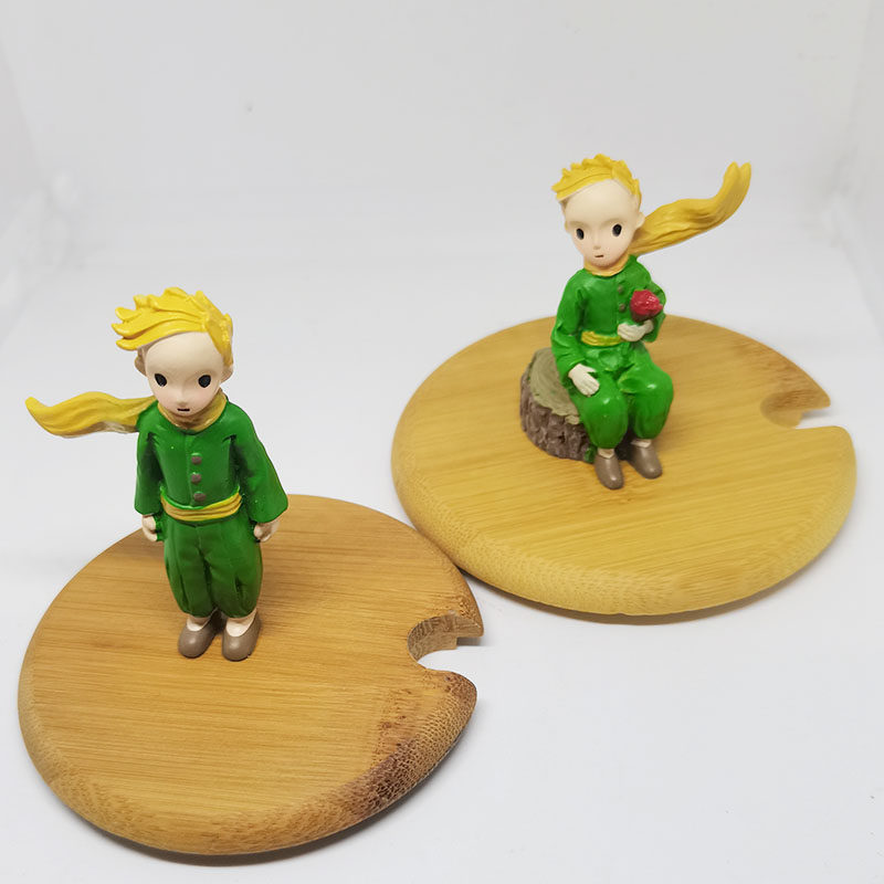 Healing Doll Office Birthday Gift Fairy Tale Rose Little Prince Fox Bamboo Mark Teacup Cover