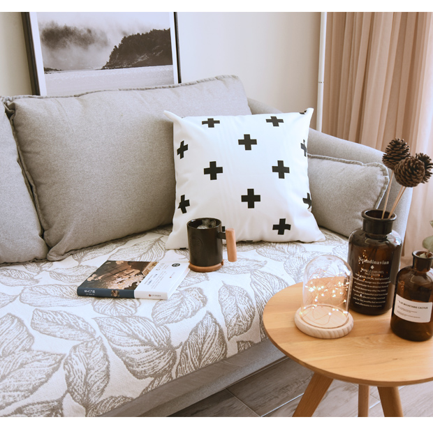 Phong cách Bắc Âu hai mặt bốn mùa phổ quát đệm sofa đơn giản hiện đại đệm sofa chống trượt vải sofa - Ghế đệm / đệm Sofa đệm lót ghế văn phòng