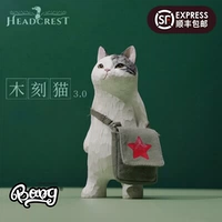 [Bang] Spot Headcrest Woodcut Cat 3.0 Tide Play Model Model Model Model Disting Swing Подарки
