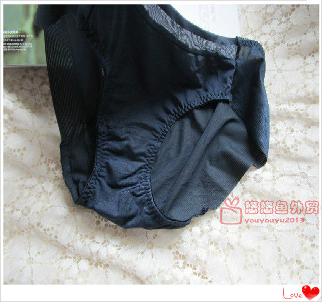 South Korea original unscented single side summer soft slippery milk silk fabric Triangle Waist women's underwear