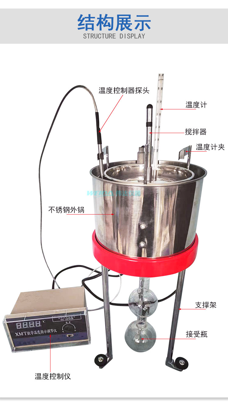 Вискозиметр wne-1a沥青恩格拉粘度计石油产品恩氏粘度测定仪符合gb/t 266标准 DL