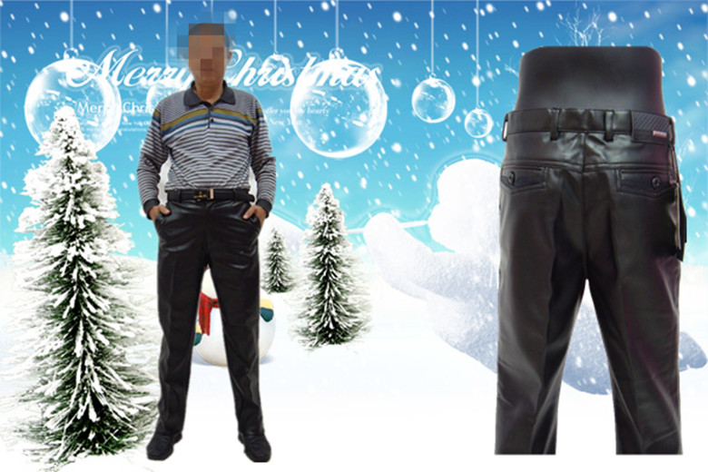 Pantalon cuir homme droit pour hiver - Ref 1481229 Image 16