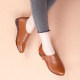 Retro versatile simple non-slip genuine leather flat women's shoes small pointed toe comfortable middle-aged and elderly mother's shoes women's leather shoes