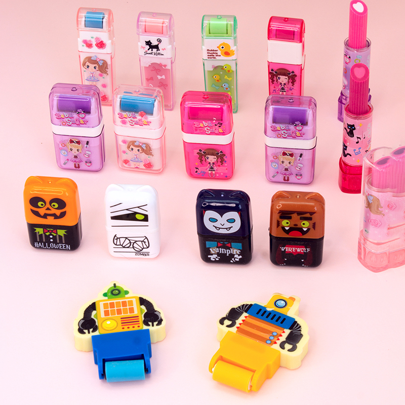 Student rubber eraser creative cartoon cute elephant skin wiped clean roller rubber prize drawing with rubber