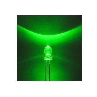 5MM green hair green high brightness luminotron LED LED light green luminotron green LED