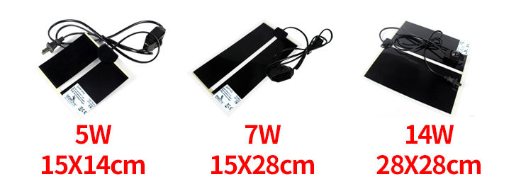 Аксессуары для рептилии 爬虫加热垫乌龟龟缸加热膜蜘蛛蜥蜴加温垫保暖垫宠物温调节14w Nomoypet