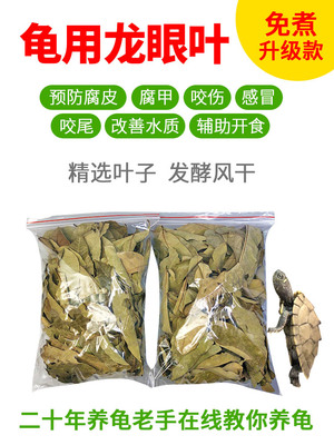 [龙眼叶养龟乌龟仿原生态改善水质预防腐皮病造景发酵风干龙眼叶子]