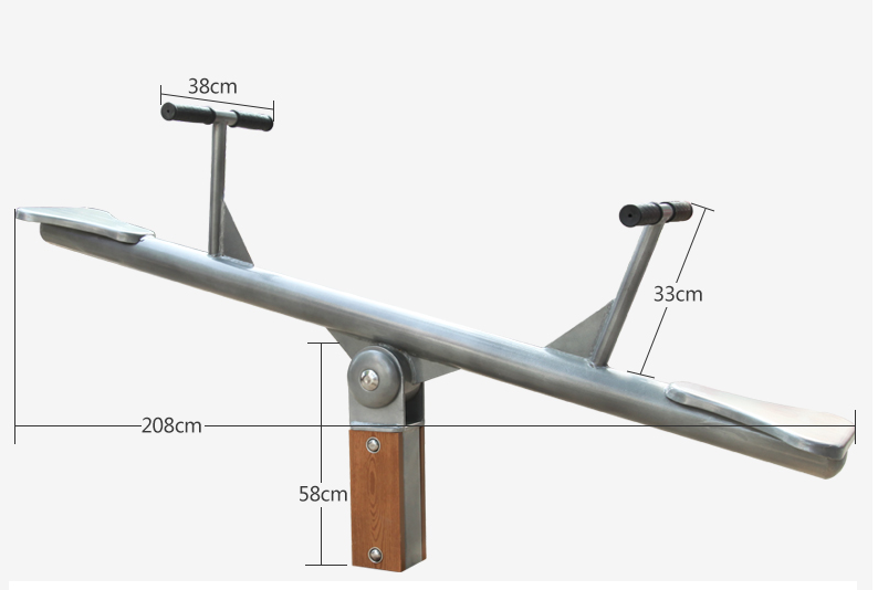 Factory direct sales WPC children's seesaw outdoor community park square fitness equipment sports equipment package shipping