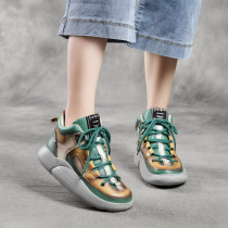 Goofy Sport Star simultaneously ~ Color thick daddy shoes and leisure sports ugly retro tide shoes