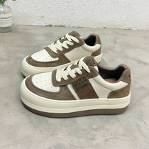 Goofy Sport bolt at a glance in love with retro Agan shoes lady plus fluff sports shoes soft sole increased by 4CM