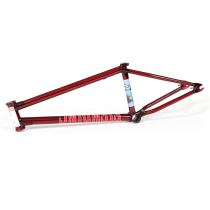 FIEND MILLS 20-Inch BMX Frame Gloss Trans Red