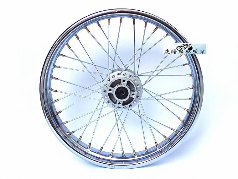GN125 GS125 xe máy retro sửa đổi bánh xe mở rộng nan hoa phía trước và phía sau rim lắp ráp GS dao hoàng tử vành xe exciter 150