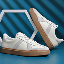 Small White Shoes Man Genuine Leather Han Version 100 Hitch Deodorant All Season Shoes Tide Shoes Hand Low Bunch Shoes 2022 Bull Gluten Bottom Mens Shoes
