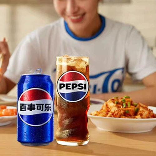 Pepsi Pepsi Soda Beverage Whate Box 330 мл*24 банки синие короткие и жирные банки банки сахарные напитки