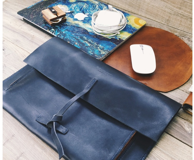 Vintage handmade da apple túi macbook pro air ipad liner túi tập tin túi ly hợp túi - Phụ kiện máy tính xách tay miếng dán bàn phím tiếng hàn