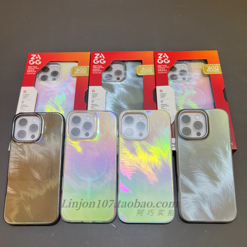 Zagg Phoenix Feather Phone Case Is Suitable for iPhone 16 Pro Max, Apple 16 Pro Magnetic Phone Case, 17 Pro Max Stylish Anti-Drop Full-Cover Colorful Case, Iridescent Case Zagg Phoenix Feather Phone Case Is Suitable for iPhone 16 Pro Max, Apple 16 Pro Magnetic Phone Case, 17 Pro Max Stylish Anti-Drop Full-Cover Colorful Case, Iridescent Case